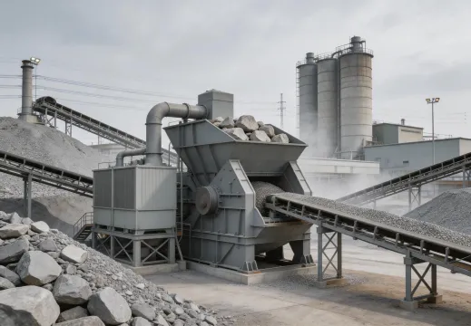Cement raw material crushing